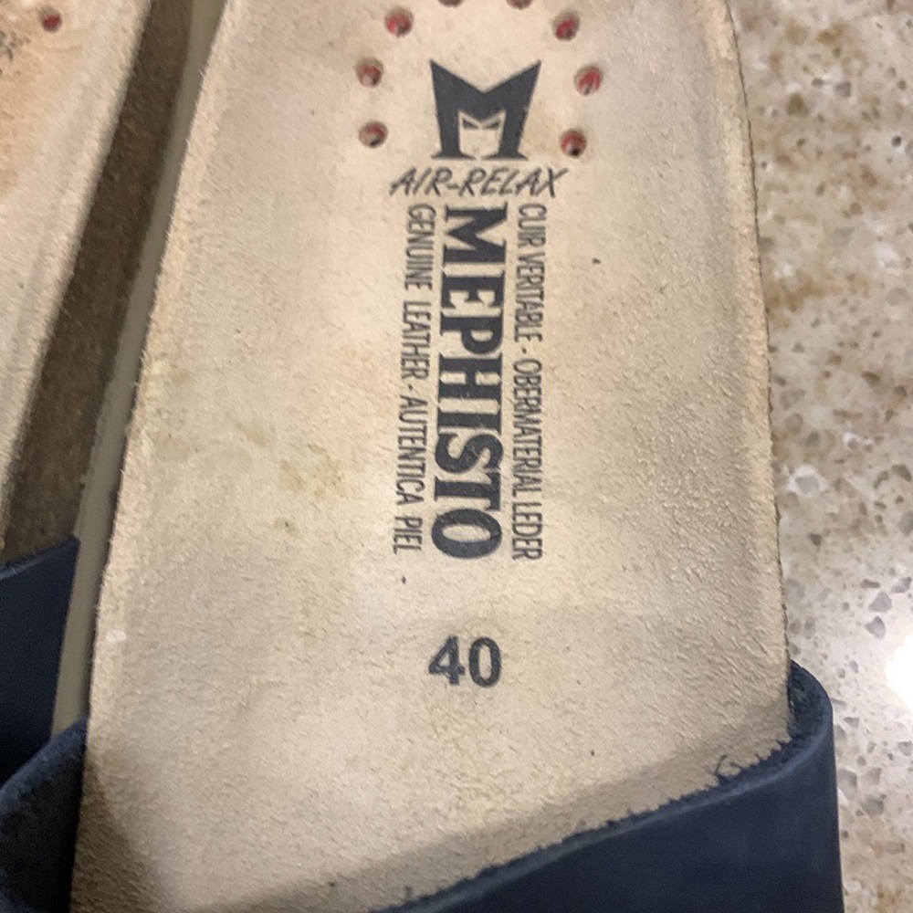 NWOT Mephisto Hanik in Navy Size 10 (40) - Picture 7 of 7